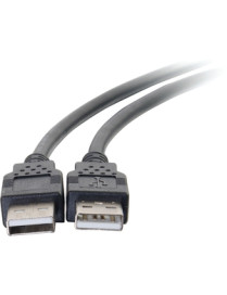 C2G USB 2.0 A Male to A Male Cable - Type A Male USB - Type A Male USB - 2m - Black