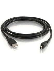 C2G USB Cable - Type A Male - Mini Type B Male USB - 2m - Black