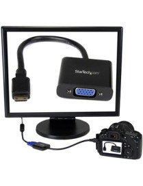 StarTech.com Mini HDMI® to VGA Adapter Converter for Digital Still Camera / Video Camera - 1920x1080 - Connect a Mini HDMI equip