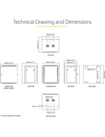 StarTech.com 12U 19" Wall Mount Network Cabinet - 16" Deep Hinged Locking Flexible IT Data Equipment Rack Vented Switch Enclosur