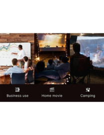 AAXA Technologies P400 Short Throw LCOS Projector - 16:9 - Portable - Space Gray - 1920 x 1080 - Front - 1080p - 30000 Hour Norm