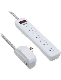 Tripp Lite Protect It! TLP616USB 7-Outlet Surge Suppressor/Protector - 7 x NEMA 5-15R, 2 x USB - 1.80 kVA - 900 J - 120 V AC Inp