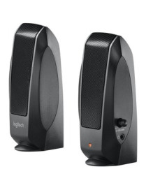 Logitech S-120 2.0 Speaker System - 2.3 W RMS - Black - 50 Hz to 20 kHz - 1 Pack