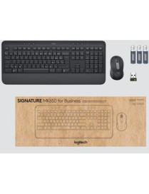 Logitech Signature MK650 Combo for Business Wireless Mouse and Keyboard Combo - USB Plunger Wireless Bluetooth/RF Keyboard - 118