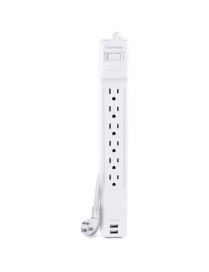 Cyber Power CyberPower Professional CSP606U42A Surge Suppressor/Protector - 6 x NEMA 5-15R, 2 x USB - 900 J - 125 V AC Input