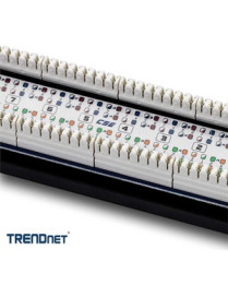 TRENDnet 8-Port Cat5/5e Unshielded Patch Panel, TC-P08C5E, Wallmount or Rackmount, 10 Inch Wide, 8 x Gigabit RJ-45 Ethernet Port