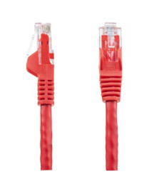 StarTech.com 12ft CAT6 Ethernet Cable - Red Snagless Gigabit - 100W PoE UTP 650MHz Category 6 Patch Cord UL Certified Wiring/TIA