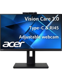 Acer B248Y 23.8" Webcam Full HD LED LCD Monitor - 16:9 - Black - In-plane Switching (IPS) Technology - 1920 x 1080 - 16.7 Millio