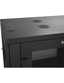 StarTech.com 12U 19" Server Rack Cabinet 4 Post Adjustable Depth 2-30" w/Casters/Cable Management/1U Shelf, Locking Doors and Si