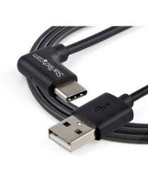 StarTech.com 1m 3ft USB to USB C Cable - Right Angle USB Cable - M/M - USB 2.0 Cable - USB Type C - USB A to USB C Cable - Conne