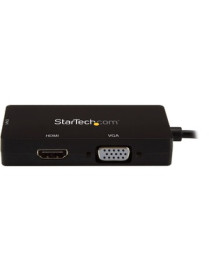 StarTech.com USB-C Multiport Video Adapter - 3-in-1 USB Type-C Video Adapter - USB-C to VGA, DVI, HDMI - 4K 30 Hz - CDPVGDVHDBP 