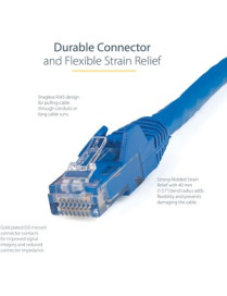 StarTech.com 150ft CAT6 Ethernet Cable - Blue Snagless Gigabit - 100W PoE UTP 650MHz Category 6 Patch Cord UL Certified Wiring/T