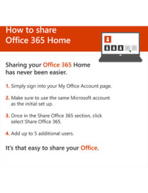 Microsoft Office 365 Home 32/64-bit - Subscription License - Up to 6 User, Up to 6 PC/Mac - 1 Year - Download - PC, Intel-based 