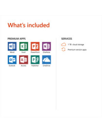 Microsoft Office 365 Home 32/64-bit - Subscription License - Up to 6 User, Up to 6 PC/Mac - 1 Year - Download - PC, Intel-based 