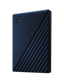 Western Digital WD My Passport for Mac 4 TB Portable Hard Drive - External - Midnight Blue - USB 3.2 - 256-bit Encryption Standa