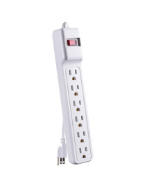 Cyber Power CyberPower Essential CSB606W 6-Outlet Surge Suppressor/Protector - 6 x NEMA 5-15R - 900 J - 120 V AC Input