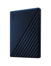 Western Digital WD My Passport for Mac WDBA2F0050BBL 5 TB Portable Hard Drive - External - Midnight Blue - USB 3.2 - 256-bit Enc