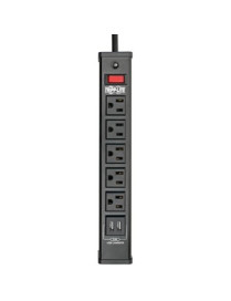 Tripp Lite Surge Protector Power Strip 5-Outlet 2 USB Charging Ports 6ft Cord - 5 x NEMA 5-15R, 2 x USB - 1875 VA - 450 J - 120 