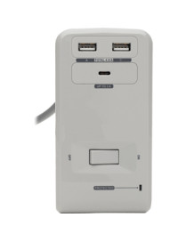 Tripp Lite Protect It! TLP648USBC 6-Outlet Surge Suppressor/Protector - 6 x NEMA 5-15R, 2 x USB - 1.80 kVA - 1080 J - 120 V AC I