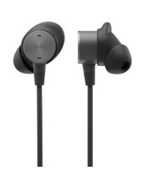 Logitech Zone Wired Earbuds - Stereo - Mini-phone (3.5mm), USB Type A, USB Type C - Wired - 16 Ohm - 20 Hz - 16 kHz - Earbud - B