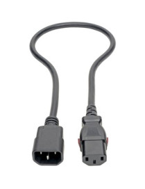 Tripp Lite P004-L02 Power Extension Cord - For Computer, Server, Printer, Monitor, PDU, UPS, PC - Black - 2 ft Cord Length - Int