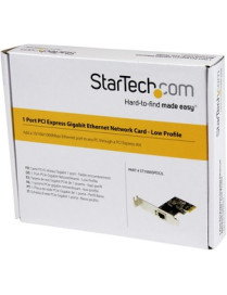 StarTech.com 1 Port PCI Express PCIe Gigabit NIC Server Adapter Network Card - Low Profile - Add a 10/100/1000Mbps Ethernet port