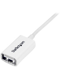 StarTech.com 1m White USB 2.0 Extension Cable A to A - M/F - Extend the length of your USB 2.0 cable by up to 1m - USB Male to F