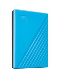 Western Digital WD My Passport WDBPKJ0040BBL-WESN 4 TB Portable Hard Drive - External - Blue - USB 3.0 - 256-bit Encryption Stan