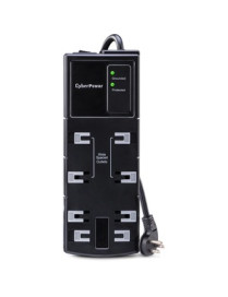 Cyber Power CyberPower CSB806 Essential 8-Outlets Surge Suppressor 6FT Cord - 8 x NEMA 5-15R - 1800 J - 125 V Input