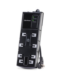 Cyber Power CyberPower CSB806 Essential 8-Outlets Surge Suppressor 6FT Cord - 8 x NEMA 5-15R - 1800 J - 125 V Input