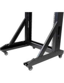 StarTech.com 2-Post Server Rack with Sturdy Steel Construction and Casters - 42U (2POSTRACK42) - Store your equipment in this st