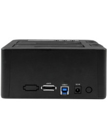 StarTech.com Dual Bay Hard Drive Duplicator Dock, Standalone HDD/SSD Cloner/Copier, USB 3.0 / eSATA to SATA III Hard Drive Clone