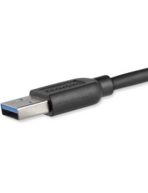 StarTech.com 2m (6ft) Slim SuperSpeed USB 3.0 A to Micro B Cable - M/M - Flexible cable for convenient positioning of USB 3.0 de