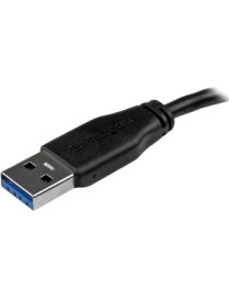 StarTech.com 0.5m (20in) Slim SuperSpeed USB 3.0 A to Micro B Cable - M/M - Flexible cable for convenient positioning of USB 3.0