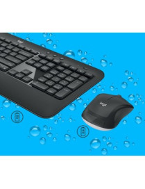 Logitech MK540 Advanced Wireless Keyboard and Mouse Combo for Windows, 2.4 GHz Unifying USB-Receiver, Multimedia Hotkeys, 3-Year