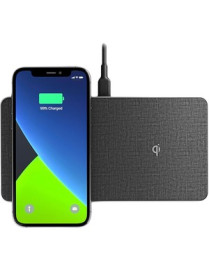 ALOGIC Ultra Power 3-in-1 Wireless Charging Dock - Dual Wireless Charging with USB-A Charging Output - 1 - 9 V DC Input - 5 V DC