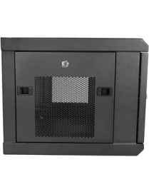 StarTech.com 2 Post 6U 19" Wall Mount Network Cabinet 15" Deep - Locking Vented IT Data Equipment/Switch Rack Enclosure w/Shelf/