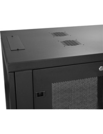 StarTech.com 24U 19" Server Rack Cabinet 4 Post Adjustable Depth 2-30" w/Casters/Cable Management/1U Shelf, Locking Doors and Si