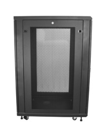 StarTech.com 24U 19" Server Rack Cabinet 4 Post Adjustable Depth 2-30" w/Casters/Cable Management/1U Shelf, Locking Doors and Si