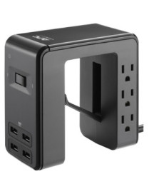 APC by Schneider Electric SurgeArrest Essential 6-Outlet Surge Suppressor/Protector - 6 x NEMA 5-15R, 4 x USB - 1080 J - 120 V A