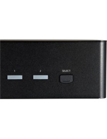 StarTech.com 2 Port Dual Monitor HDMI KVM Switch, 4K 60Hz HDMI 2.0 UHD HDR, 2 Port USB 3.0 Hub, 4x USB HID, Audio, Hotkey Switch