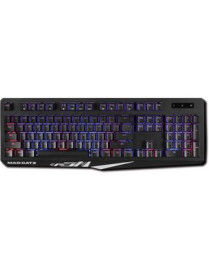 Mad Catz The Authentic S.T.R.I.K.E. 2 Membrane Gaming Keyboard - Black - Cable Connectivity Multimedia Hot Key(s) - Membrane Key