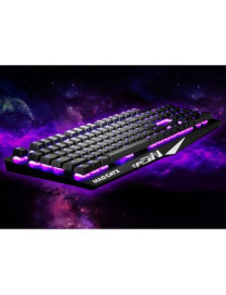 Mad Catz The Authentic S.T.R.I.K.E. 4 Mechanical Gaming Keyboard - Black - Cable Connectivity Multimedia Hot Key(s) - Windows - 