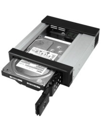 StarTech.com 5.25 to 3.5 Hard Drive Hot Swap Bay - Trayless - Aluminum - For 3.5" SATA/SAS Drives - Front Mount - SAS/ SATA Back