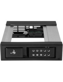 StarTech.com 5.25 to 3.5 Hard Drive Hot Swap Bay - Trayless - Aluminum - For 3.5" SATA/SAS Drives - Front Mount - SAS/ SATA Back