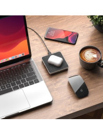 Alogic Ultra Wireless Charging Pad - 10W - 1 - 5 V DC, 9 V DC Input - Input connectors: USB