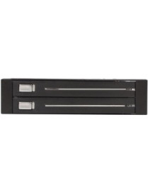 StarTech.com StarTech.com 2 Drive 2.5in Trayless Hot Swap SATA Mobile Rack Backplane - Storage bay adapter - black - Easy, trayl