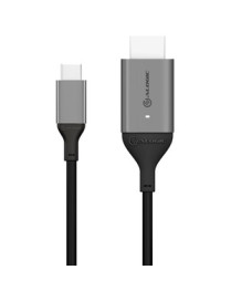 Alogic USB-C (Male) to HDMI (Male) Cable - Ultra Series - 4K 60Hz - Space Grey - 2m - 6.6 ft HDMI/USB Audio/Video/Data Transfer 