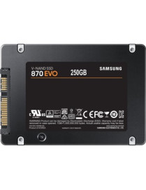 Samsung 870 EVO MZ-77E250B/AM 250 GB Solid State Drive - 2.5" Internal - SATA (SATA/600) - Desktop PC, Notebook, Motherboard, St