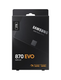 Samsung 870 EVO 2 TB Solid State Drive - 2.5" Internal - SATA (SATA/600) - Storage System, Motherboard, Video Recorder, Desktop 